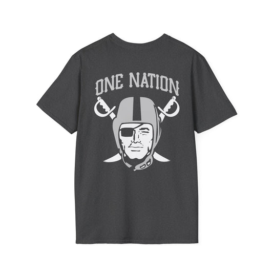 Las Vegas Raiders One Nation T-Shirt (Dark Heather)
