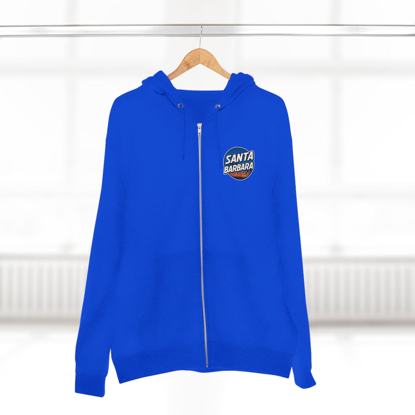 Santa Barbara Cabrillo Blvd Royal Blue Zip Hoodie
