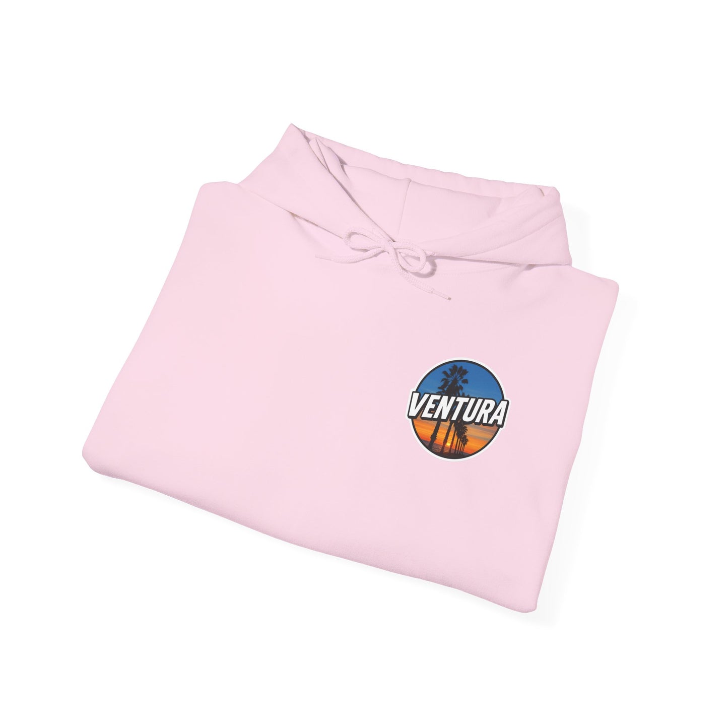 Ventura Surfer's Point Sunset Hoodie — Light Pink Ventura Sweatshirt