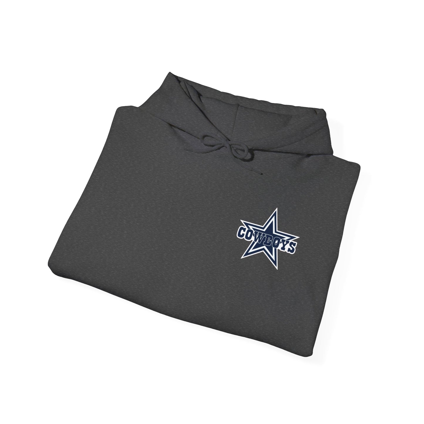 Dallas Cowboys Hoodie — Team Logo Fan Sweatshirt (Dark Heather)