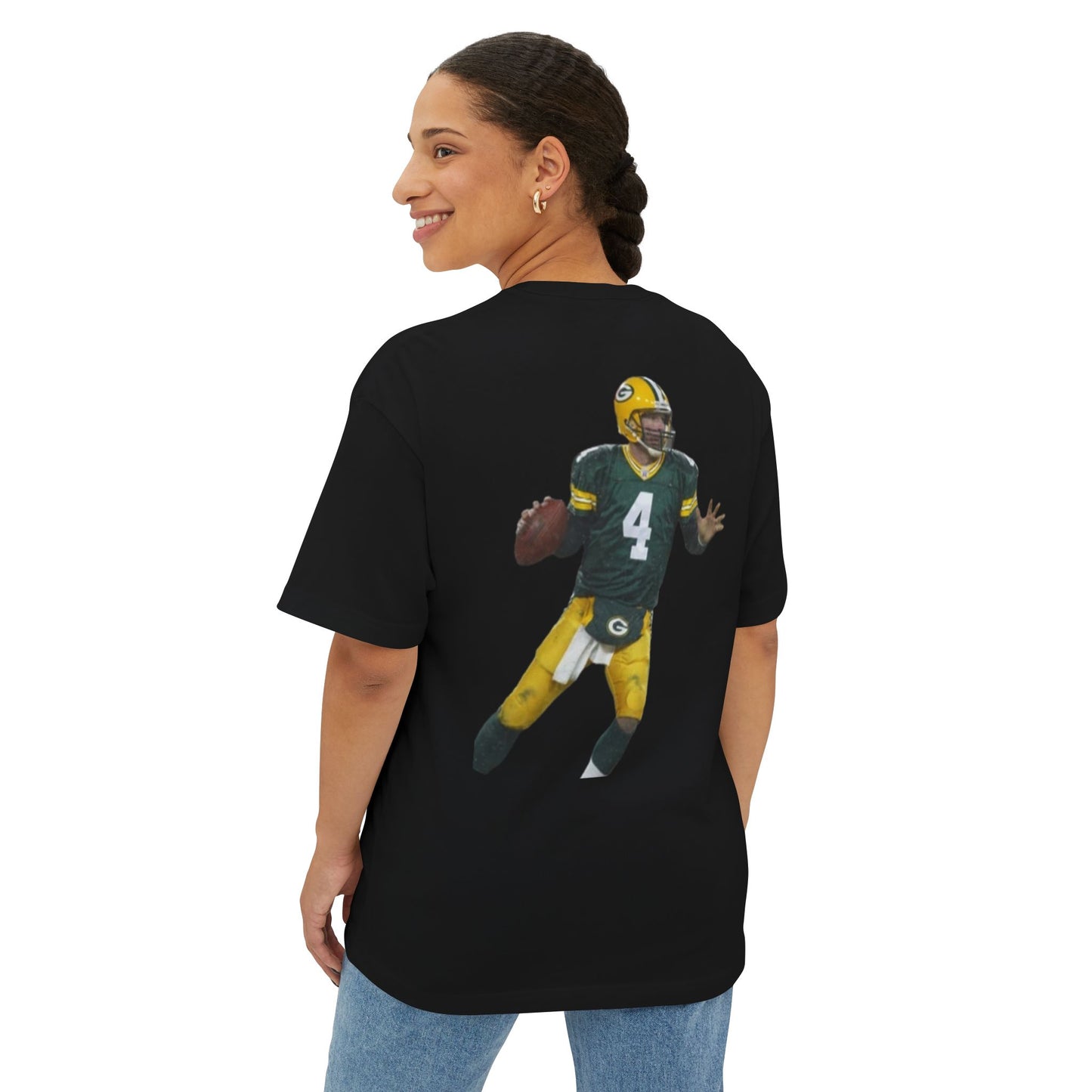 Favre Packers T-Shirt — Black Football Fan Tee