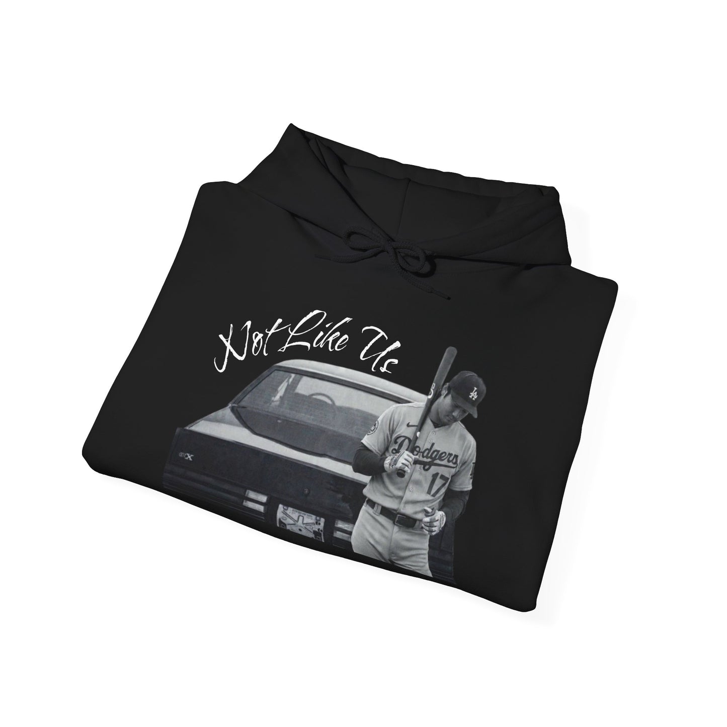 "Not Like Us" Hoodie — Black Baseball Fan Sweatshirt