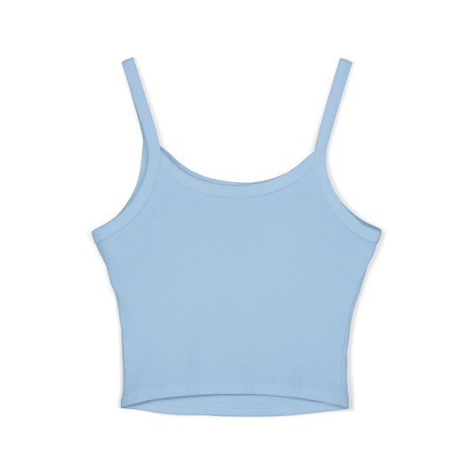 Los Angeles Dodgers Teddy Bear Tank Top — Women's Light Blue Spaghetti Strap