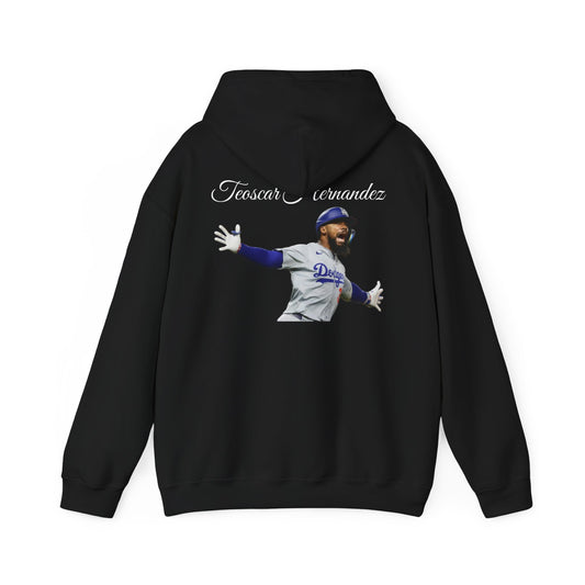 Teoscar Hernández Los Angeles Dodgers Hoodie — Black Dodgers Sweatshirt