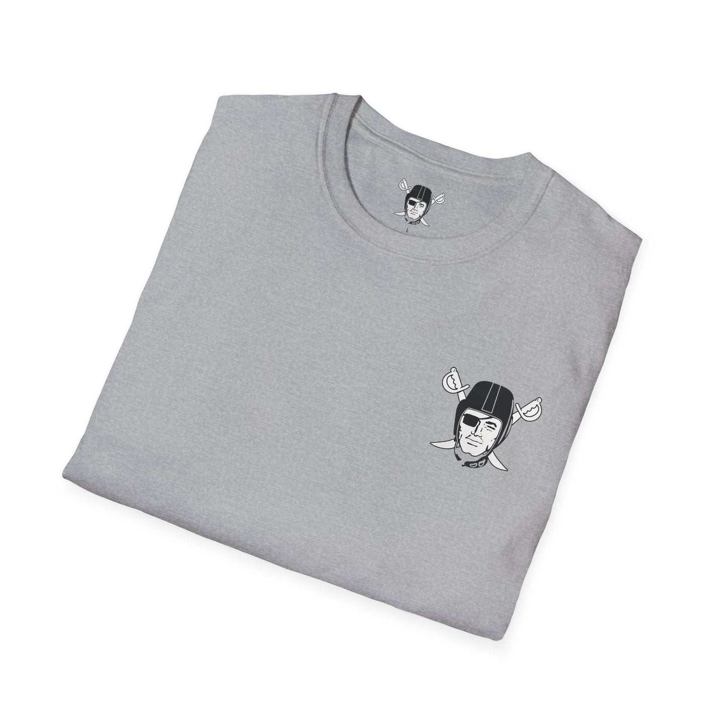 Las Vegas Raiders One Nation Softstyle Lightweight T-Shirt (Sports Grey)