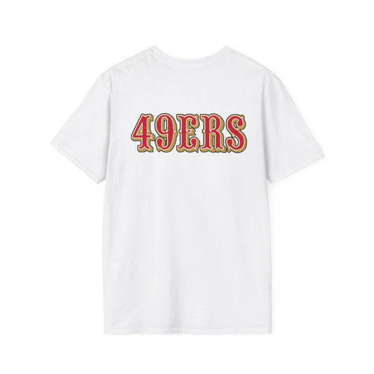 San Francisco 49ers Fan Tee — 49ers Logo Softstyle Lightweight T-Shirt (White)