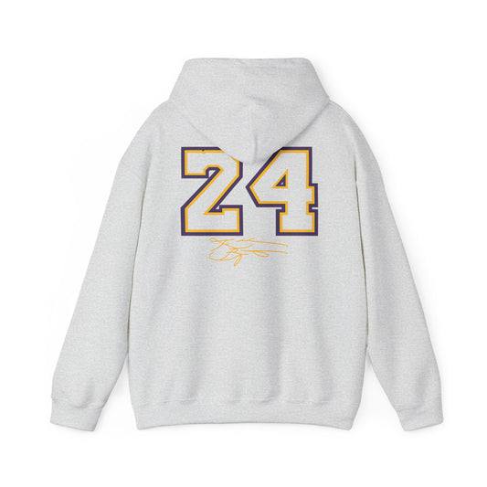 24 Mamba 'The GOAT' Midweight Hoodie — Basketball Fan Sweatshirt (Ash)
