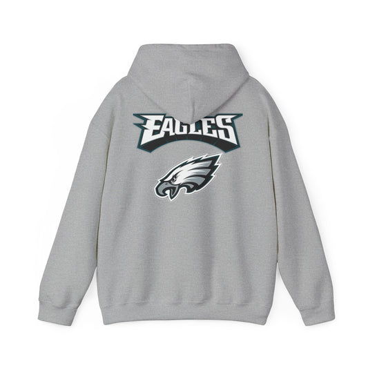 Philadelphia Eagles Hoodie — Team Logo Fan Sweatshirt (Sports Grey)