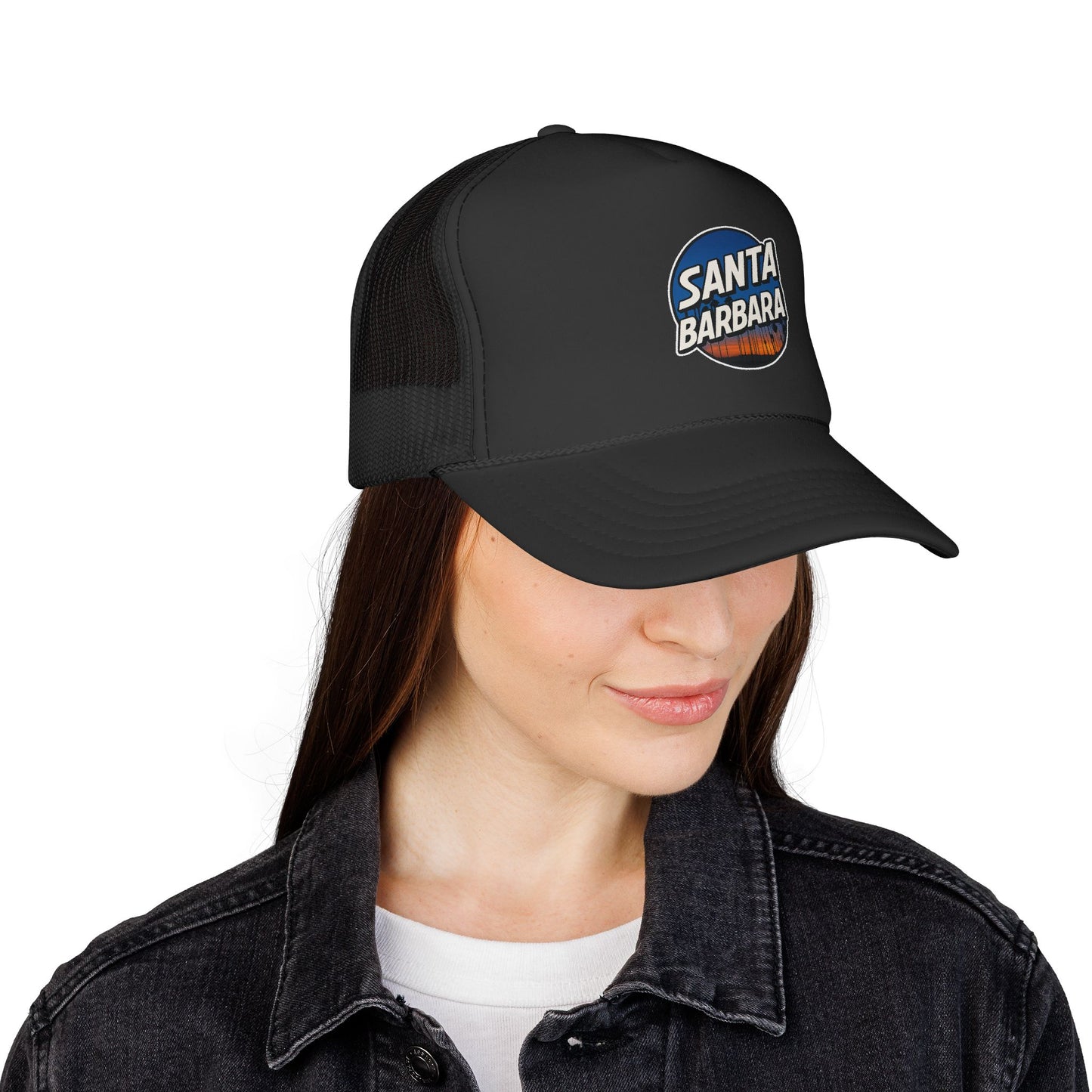 Santa Barbara Sunset Trucker Cap (Black)