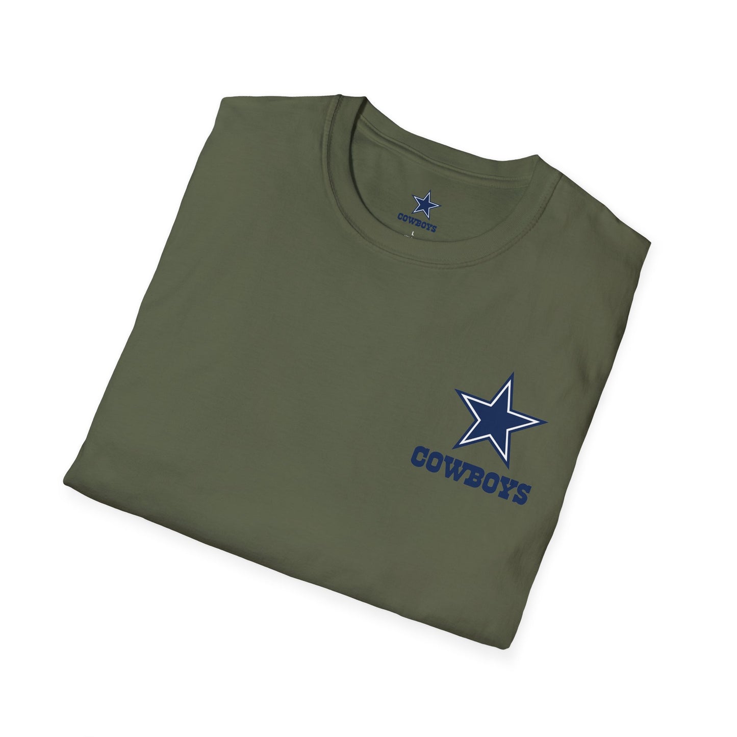 Dallas Cowboys Military Green Team Logo T-Shirt