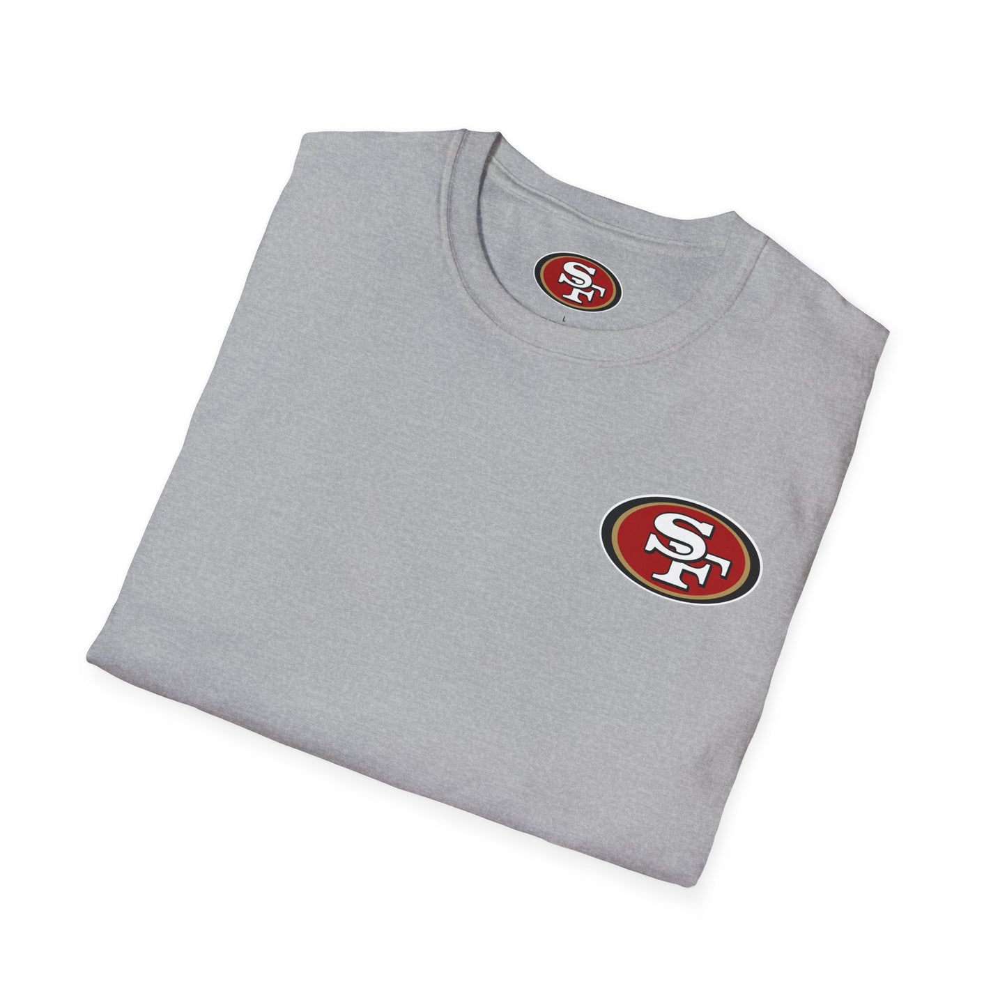 San Francisco 49ers Logo Softstyle Lightweight T-Shirt (Sports Grey)