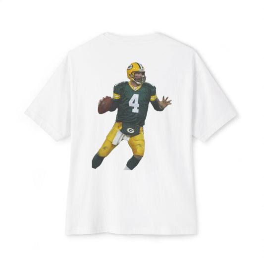 Favre Packers T-Shirt — White Football Fan Tee