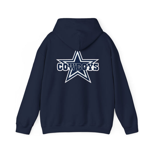 Dallas Cowboys Hoodie — Team Logo Fan Sweatshirt (Navy)