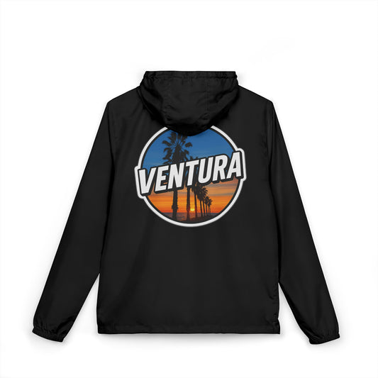 Ventura Surfer's Point Sunset Windbreaker Jacket (Black)