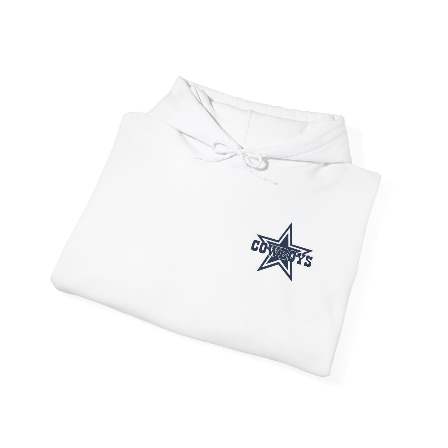 Dallas Cowboys Hoodie — Team Logo Fan Sweatshirt (White)