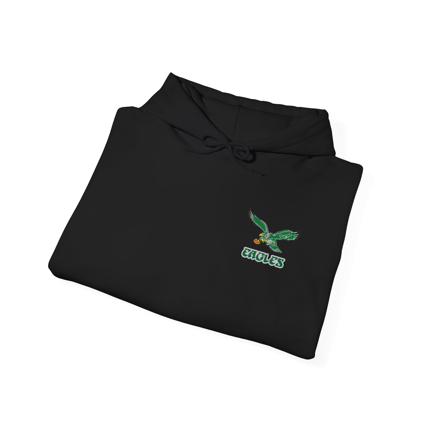 Philadelphia Eagles Hoodie — Team Logo Fan Sweatshirt (Black)