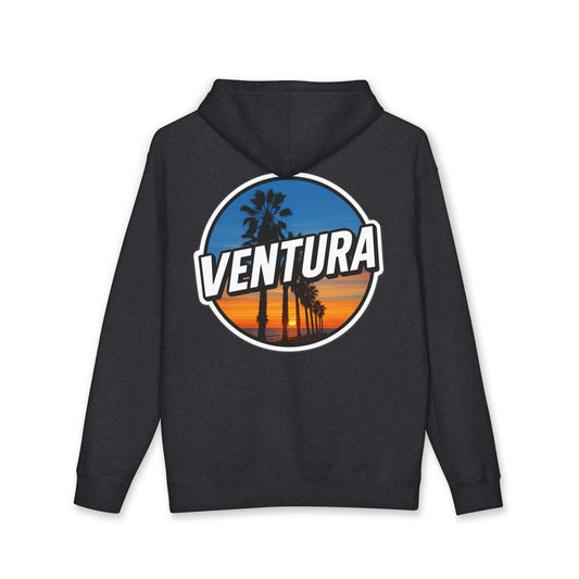 Surfer's Point Ventura Sunset Heavyweight Fleece Hoodie — Charcoal