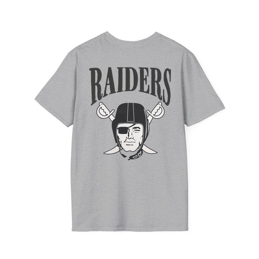 Las Vegas Raiders One Nation Softstyle Lightweight T-Shirt (Sports Grey)