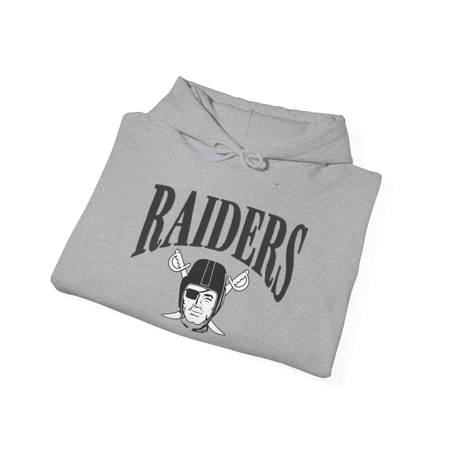 Las Vegas Raiders Tribal Logo Hoodie — Team Logo Fan Sweatshirt (Sport Grey)