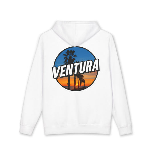 Surfer's Point Ventura Sunset Heavyweight Fleece Hoodie — White