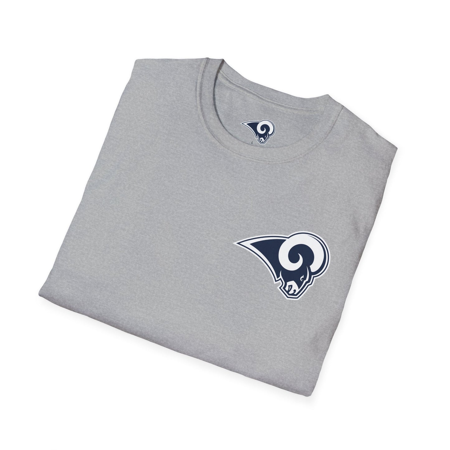 Los Angeles Rams Football Softstyle Lightweight T-Shirt (Sports Grey)