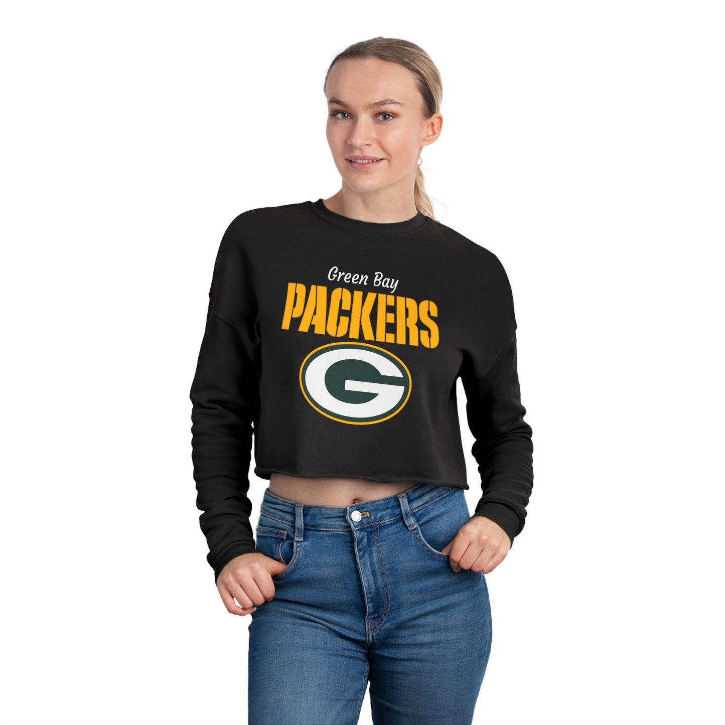 Packers Women's Cropped Sweatshirt — Pack Pride Pullover