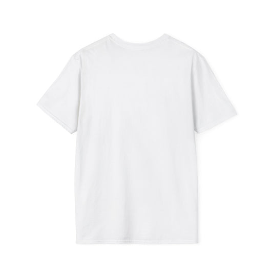 Dodgers Plain Text White Unisex Softstyle T-Shirt