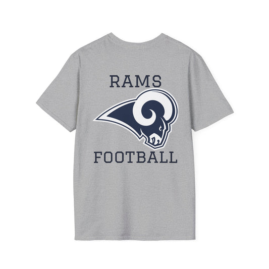 Los Angeles Rams Football Softstyle Lightweight T-Shirt (Sports Grey)
