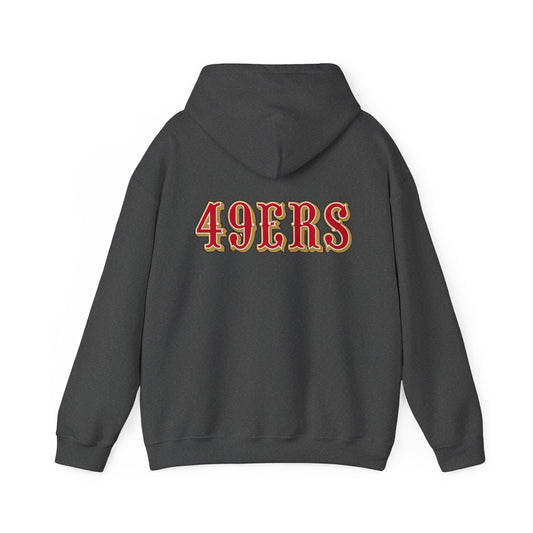 San Francisco 49ers Logo Hoodie — Team Sweatshirt for Fans (Dark Heather)