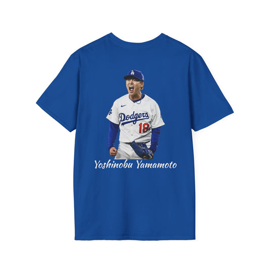 Yoshinobu Yamamoto #18 Blue T-Shirt