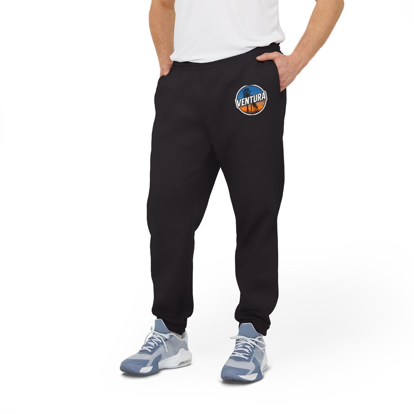 Ventura Surfer's Point Graphic Joggers — Black Sweatpants