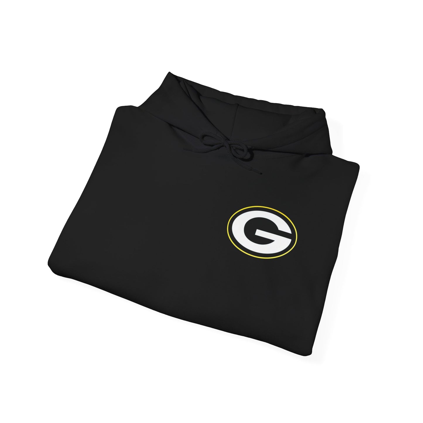 Green Bay Packers Football "Go Pack Go" Hoodie — Team Logo Sweatshirt for Fans (Black)