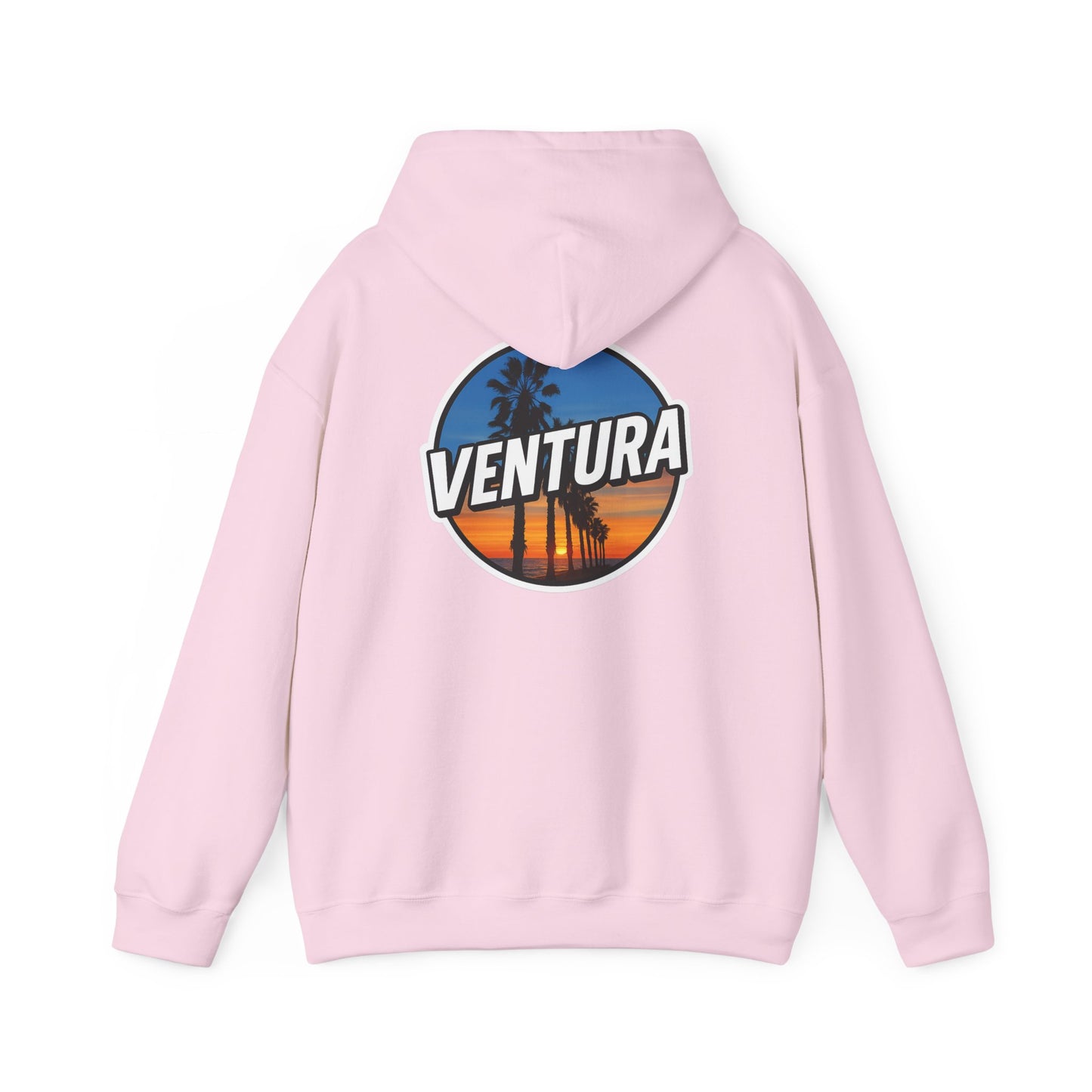Ventura Surfer's Point Sunset Hoodie — Light Pink Ventura Sweatshirt