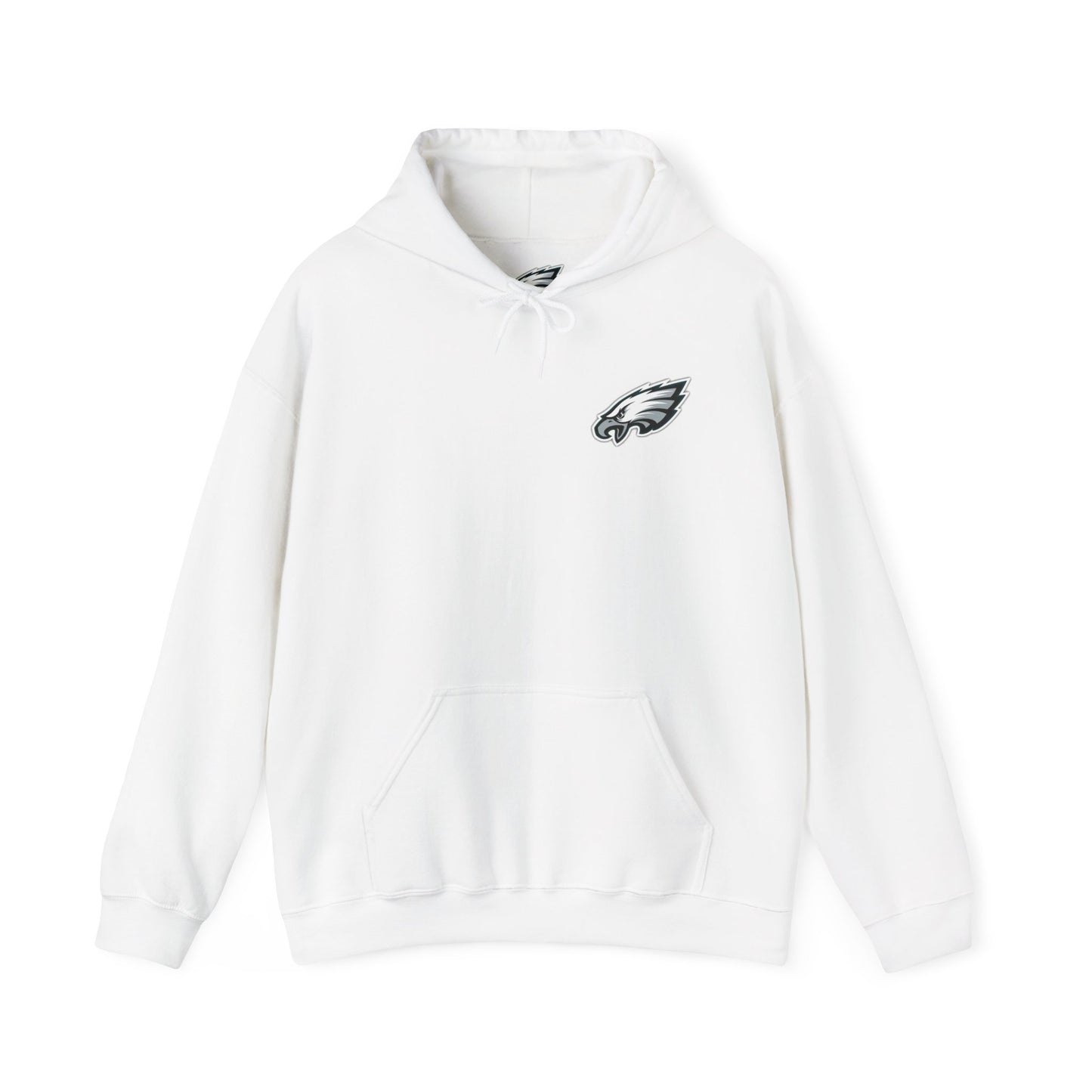 Philadelphia Eagles Hoodie — Team Logo Fan Sweatshirt (White)