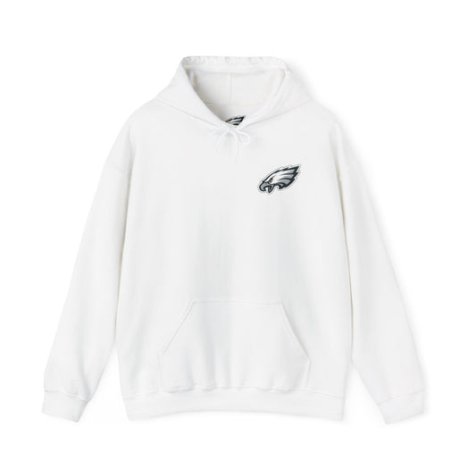 Philadelphia Eagles Hoodie — Team Logo Fan Sweatshirt (White)