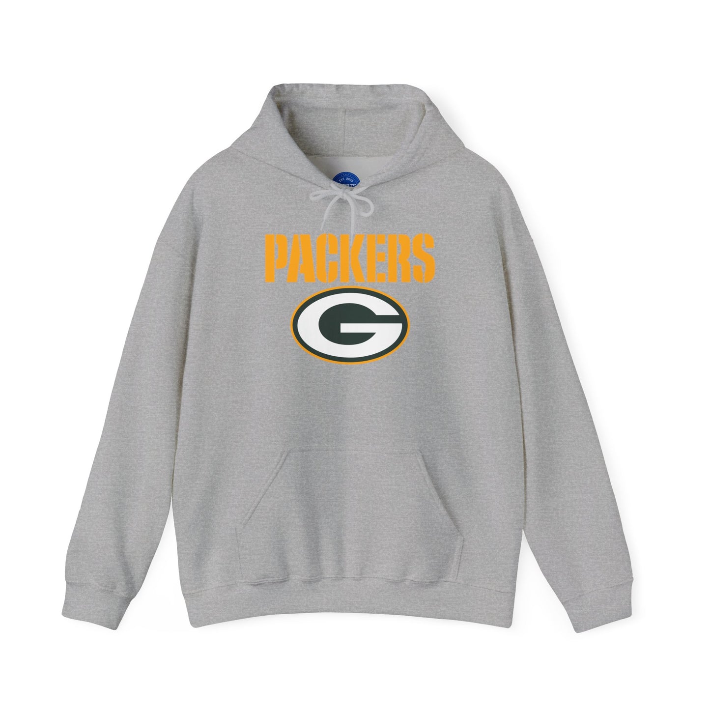 Packers Favre #4 Hoodie — Green Bay Football Fan Sweatshirt (Sports Grey)