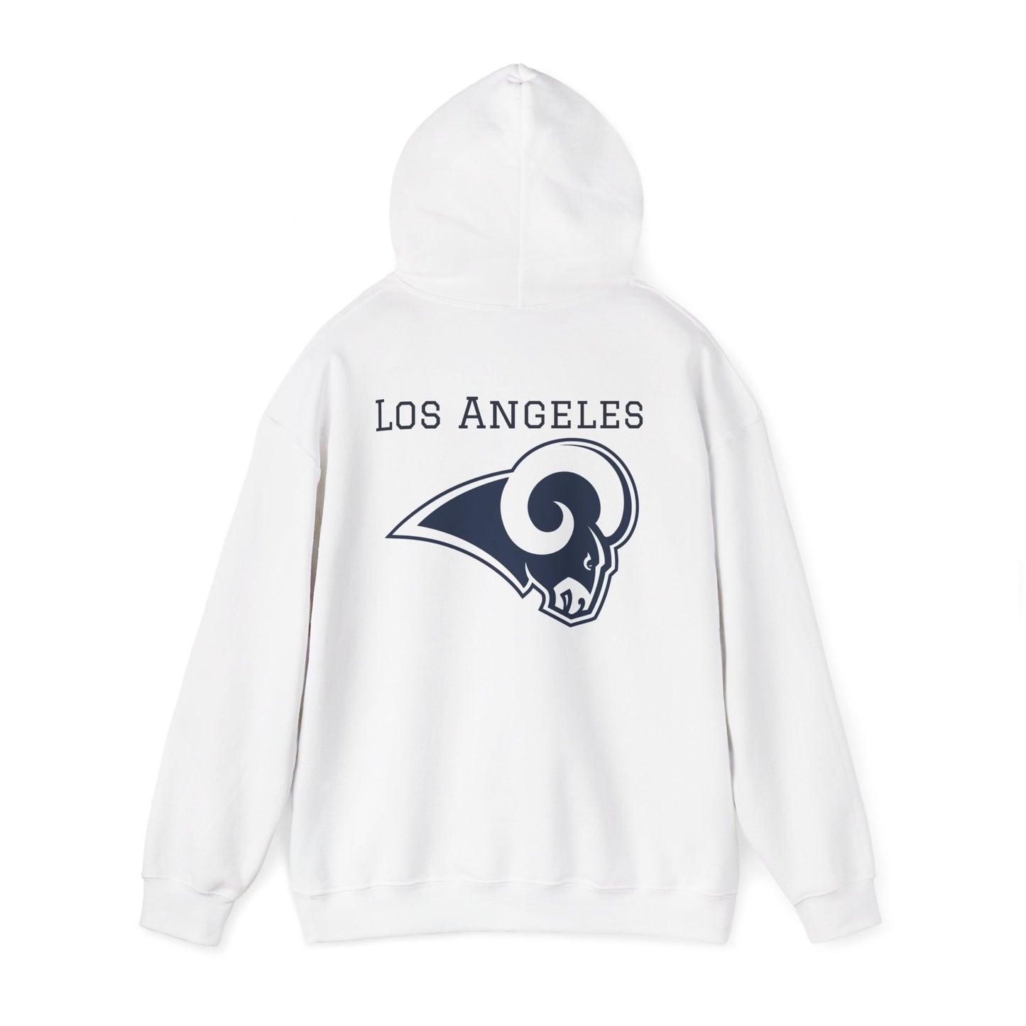 Los Angeles Rams Hoodie — Team Logo Fan Sweatshirt (White)