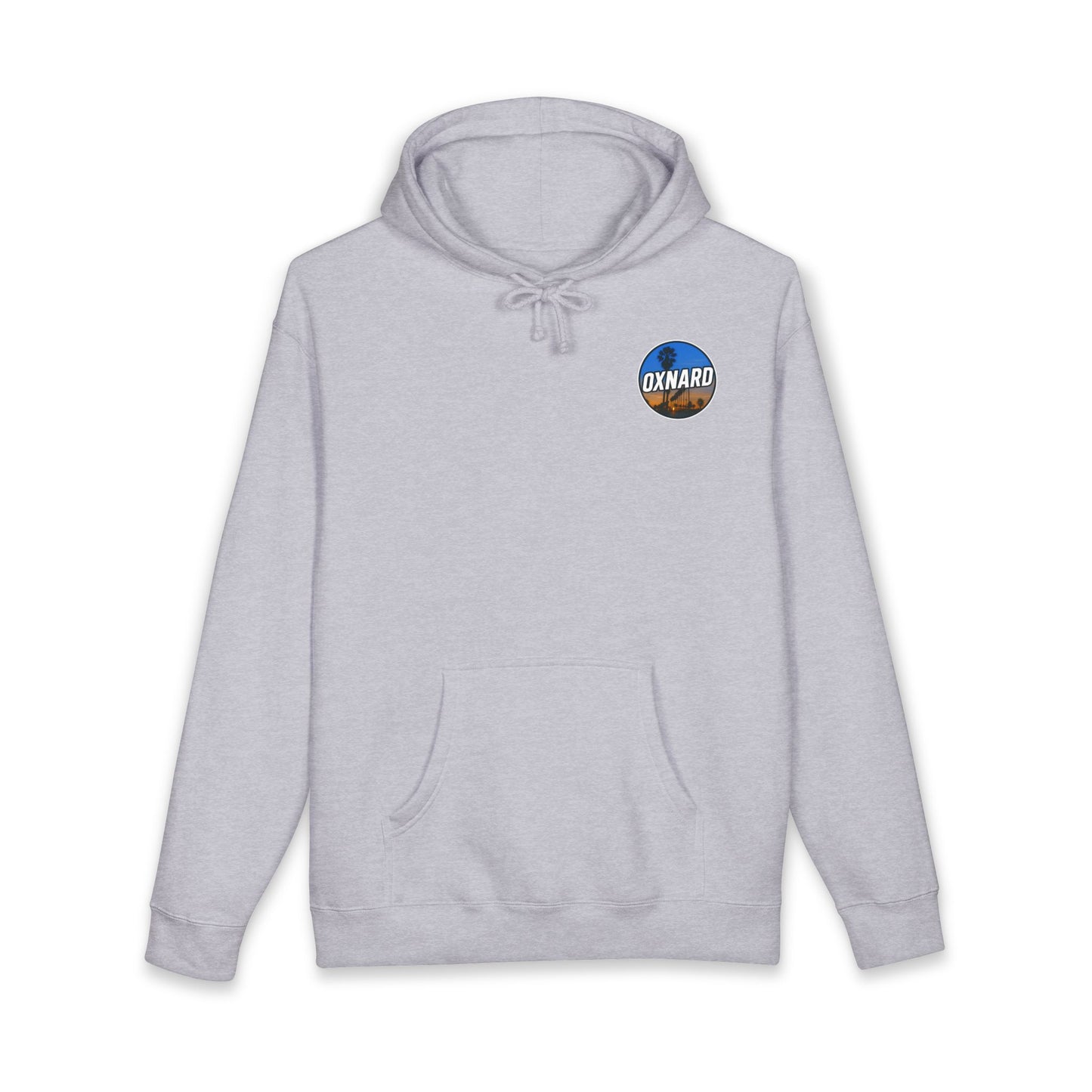 Oxnard Sunset Hoodie — Heavyweight Sports Grey Fleece