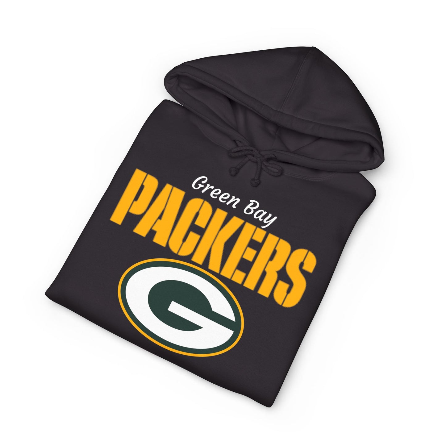 Packers Heavyweight Hoodie — Green Bay Football Pullover (Black)
