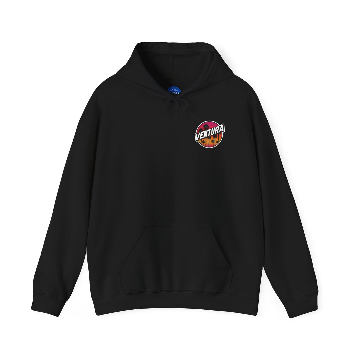 Ventura Black Sunset Hoodie — Ventura Logo Sweatshirt