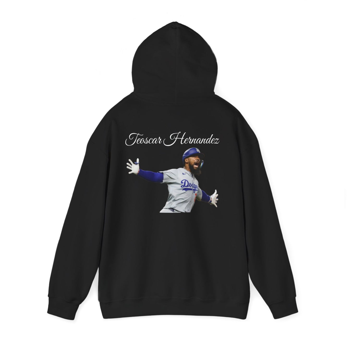 Teoscar Hernández Los Angeles Dodgers Hoodie — Black Dodgers Sweatshirt