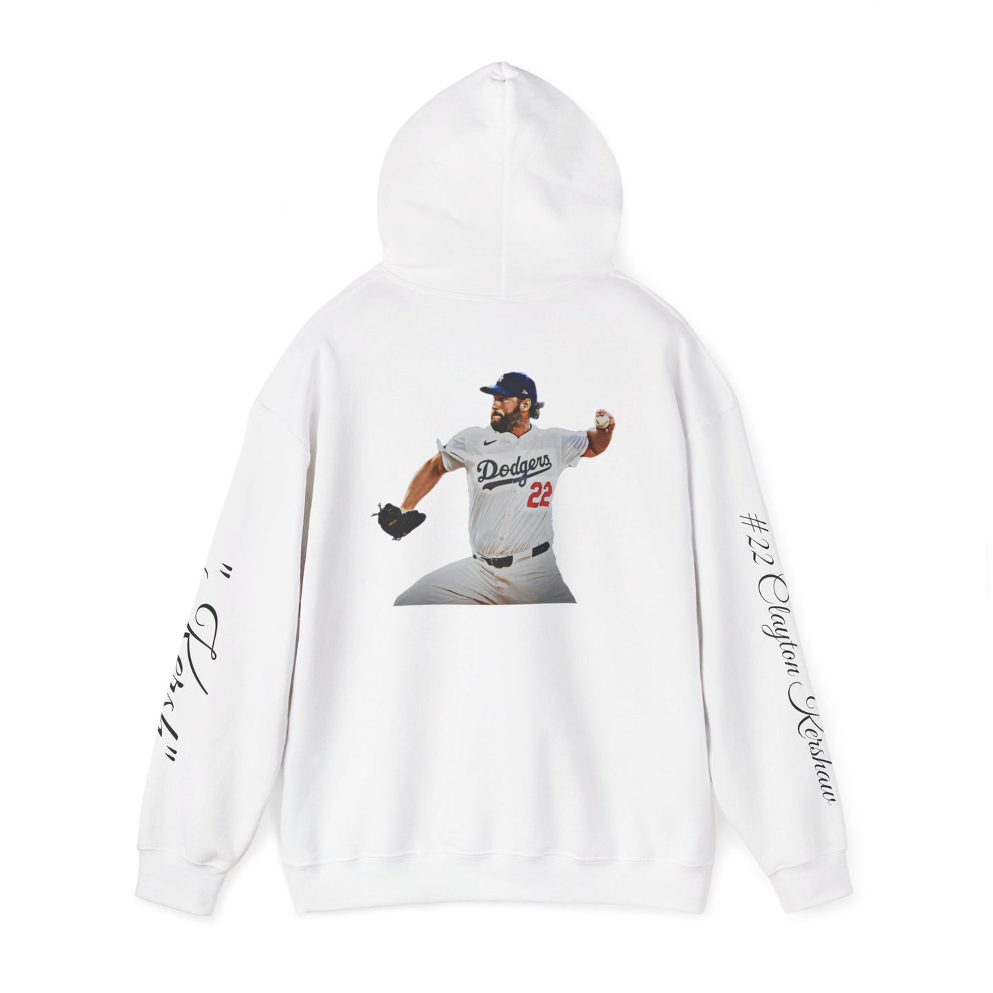 #22 CLAYTON "KERSH" KERSHAW HOODIE (WHITE)