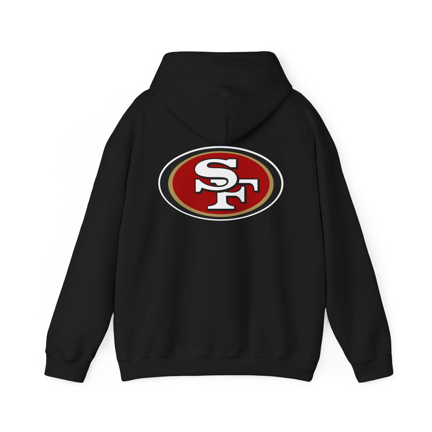 San Francisco 49ers Logo Hoodie — Team Sweatshirt for Fans (Black) 2