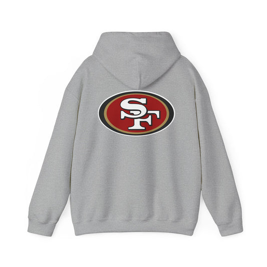 San Francisco 49ers Logo Hoodie — Team Sweatshirt for Fans (Sports Grey)