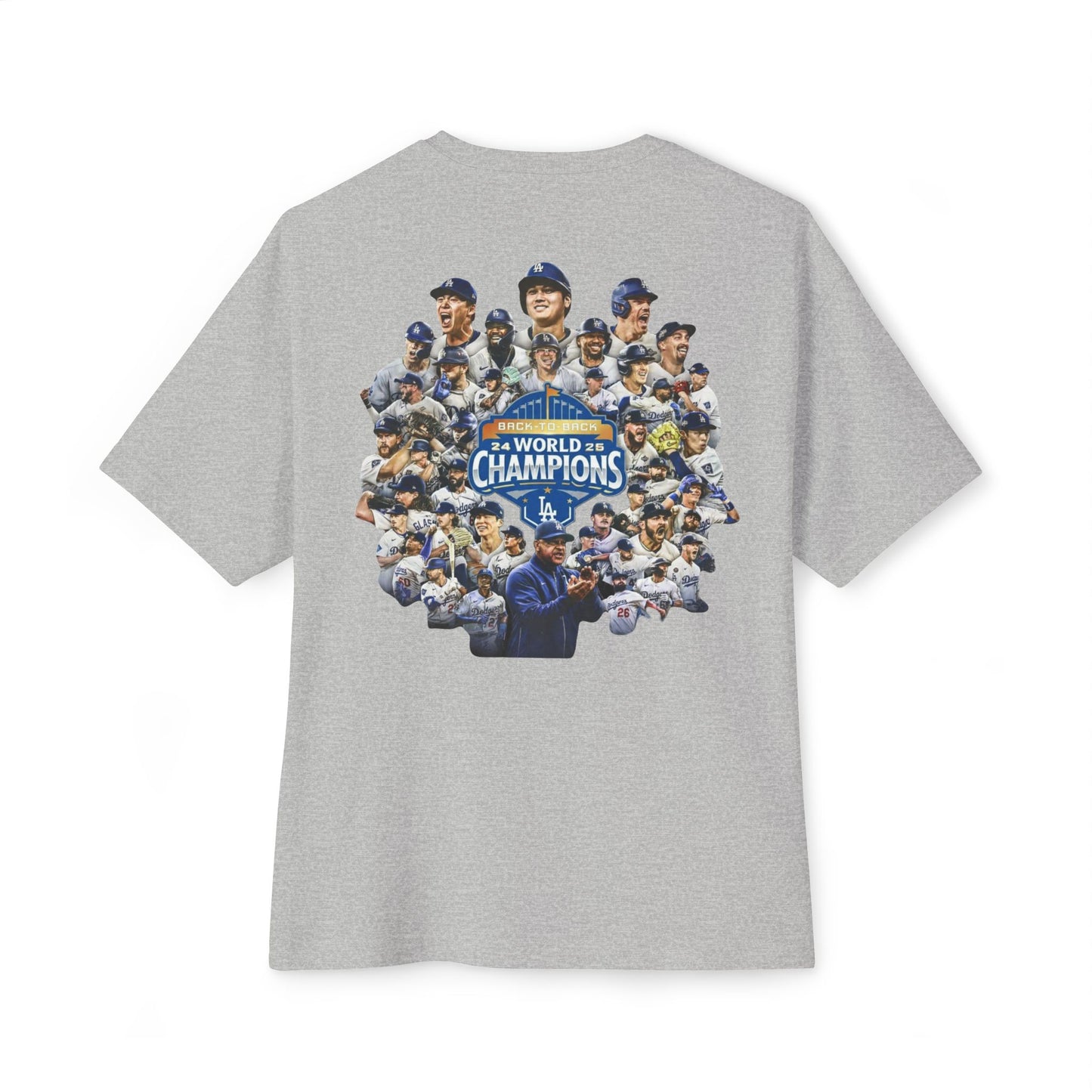 2024-2025 Dodgers Back-to-Back World Series Champions (Sports Grey)