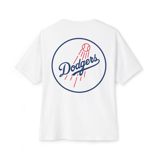 Dodgers Retro Logo Vintage Baseball Tee