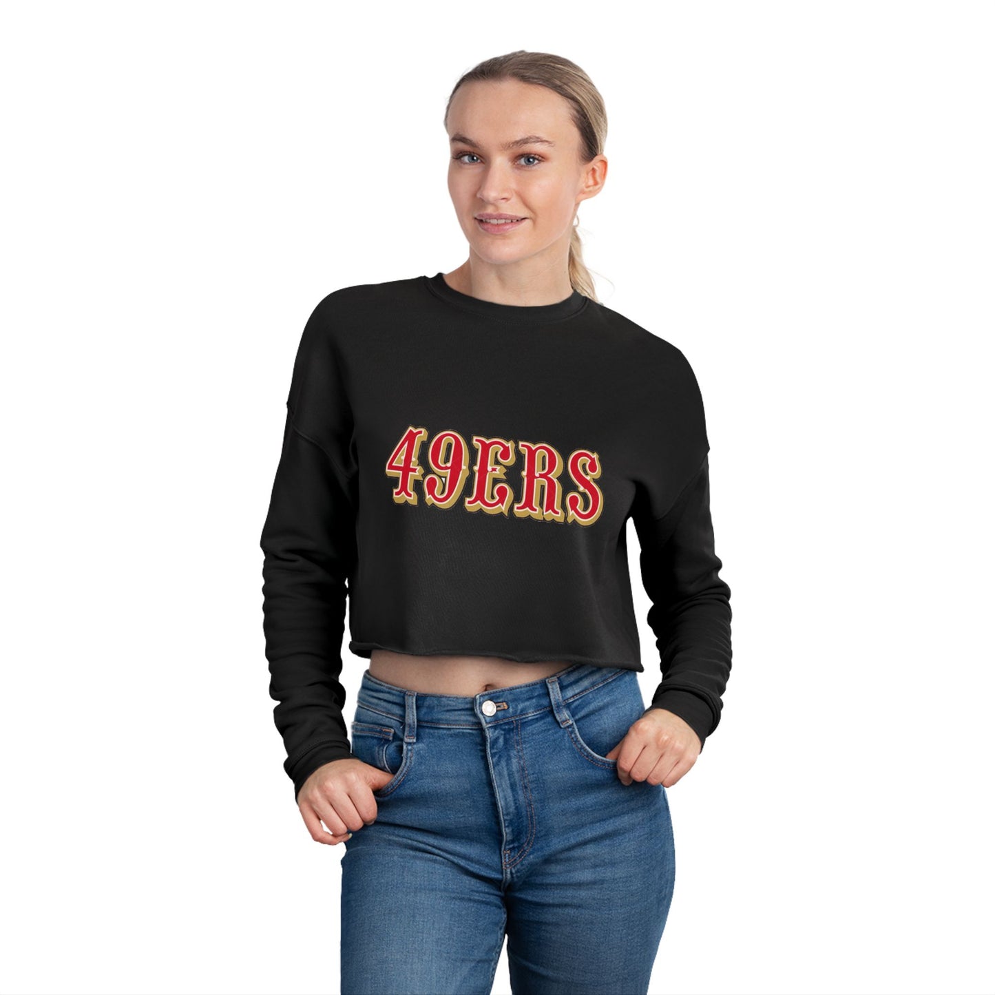 49ERS Cropped Sweatshirt — Women's NFL Team Spirit Top