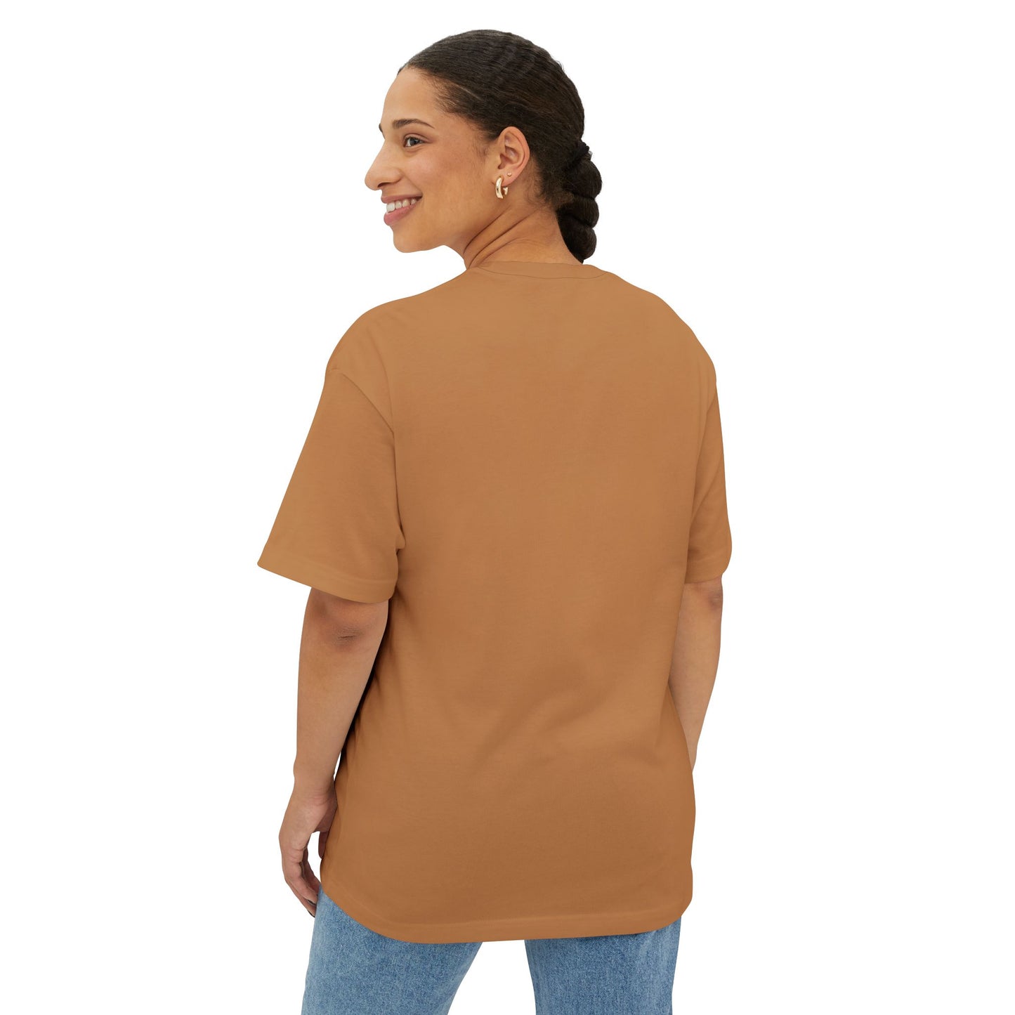 "No Justice" Graphic Tee — Social Justice Statement Shirt (Toast)