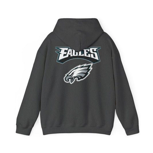 Philadelphia Eagles Hoodie — Team Logo Fan Sweatshirt (Dark Heather)