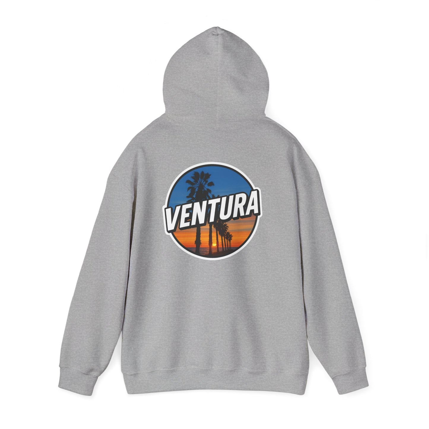 Ventura Surfer's Point Sunset Hoodie — Sports Grey Ventura Sweatshirt